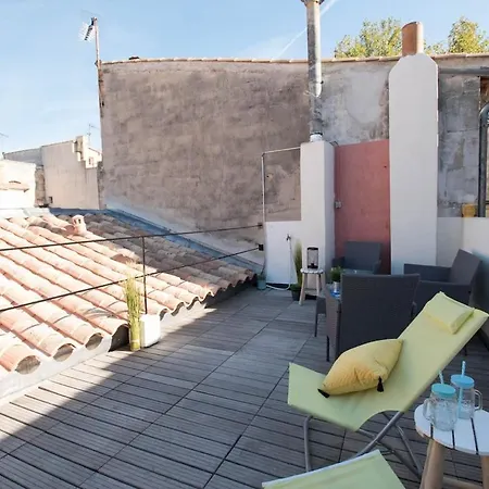 Duplex Liberté-grande Terrasse-clim-quartier Roquette Appartamento Arles